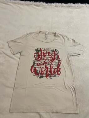Bella+Canvas Joy to the World Christmas Graphic T-Shirt